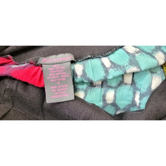 Fire Los Angeles Boho Multicolored Cotton Printed Patchwork Maxi Skirt - Picture 2 of 6